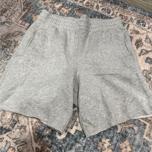 Aerie Gray Athletic Shorts with Elastic Waistband
